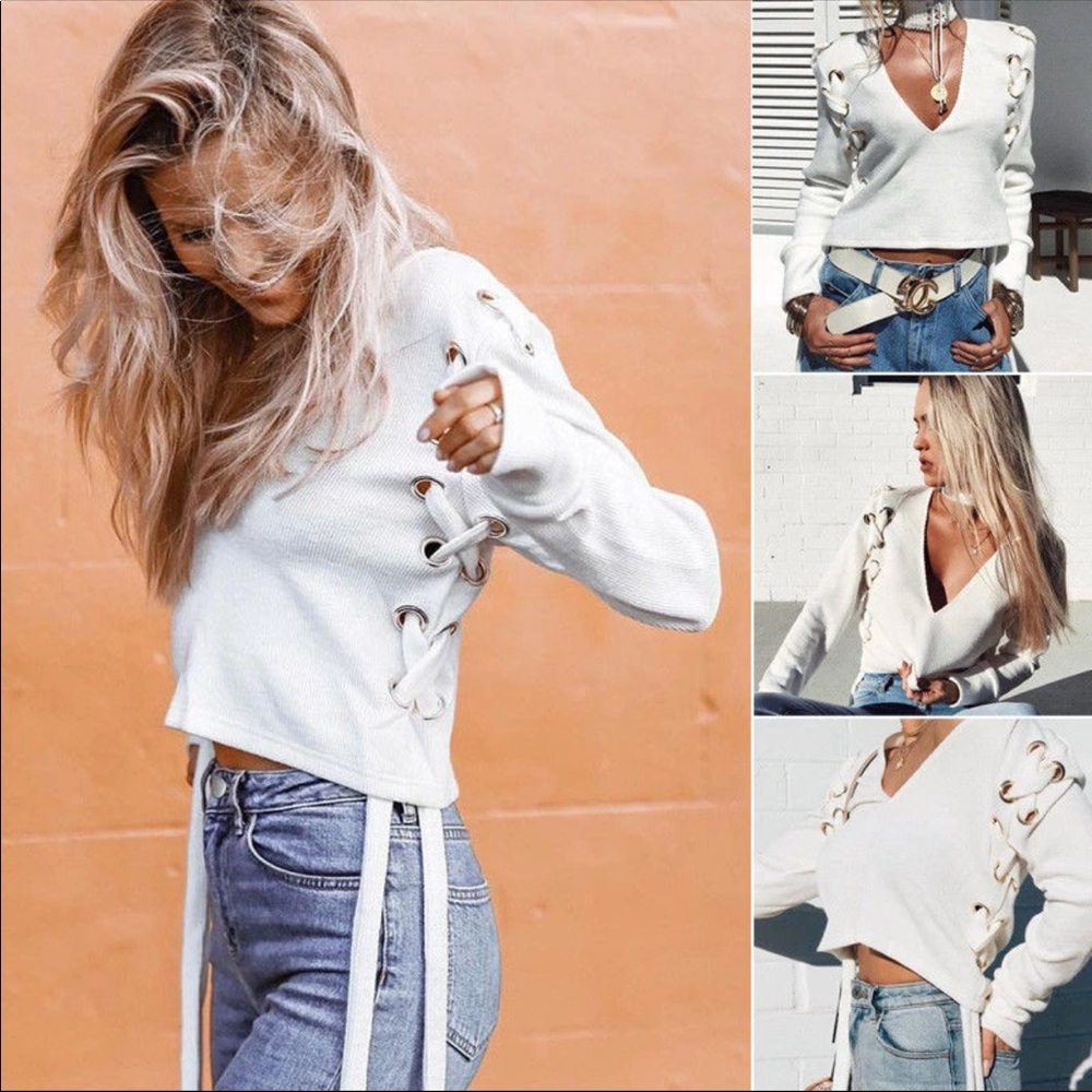 Oversized cropped sweatshirt